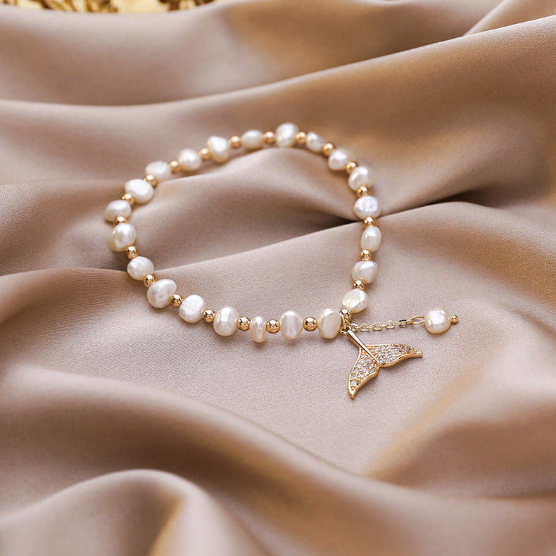 Pulsera Con Cuentas De Perlas De Cola De Sirena al por mayor